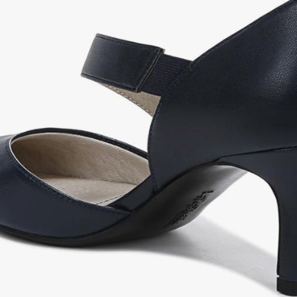 NEW Life Stride Womens Suki Pump Sz 10 wide Navy 2 3/4 heel - Picture 3 of 7